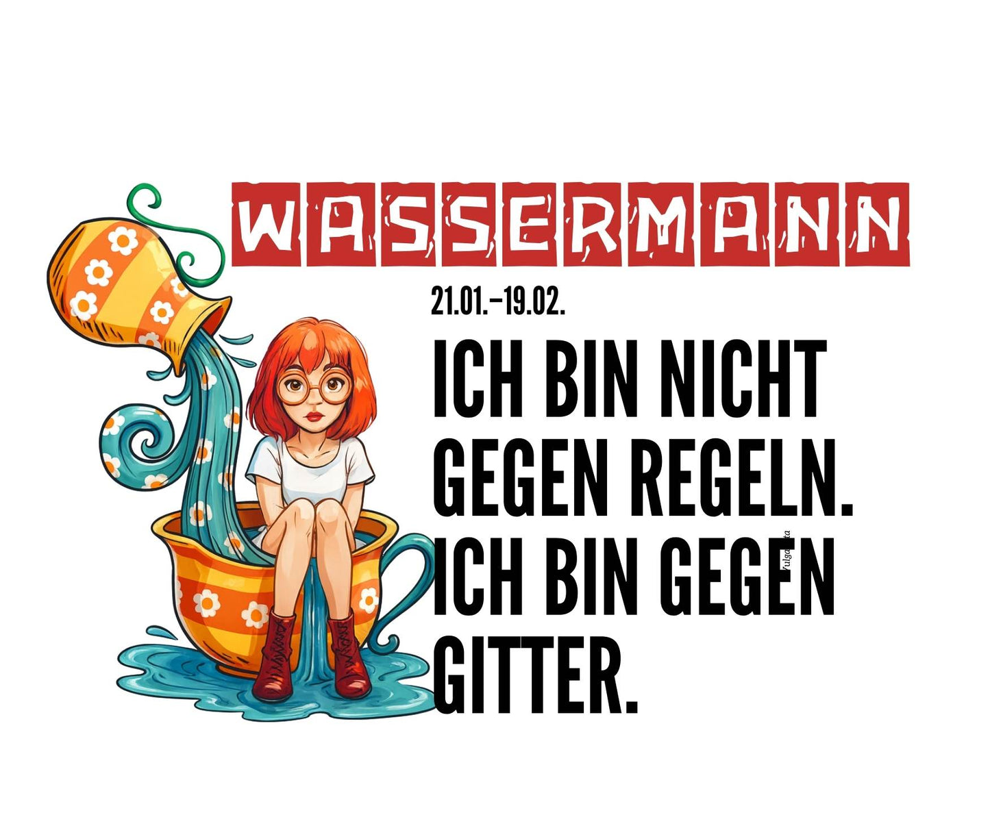 Rita Sternzeichen Tasse – Wassermann (21.01.–19.02.)