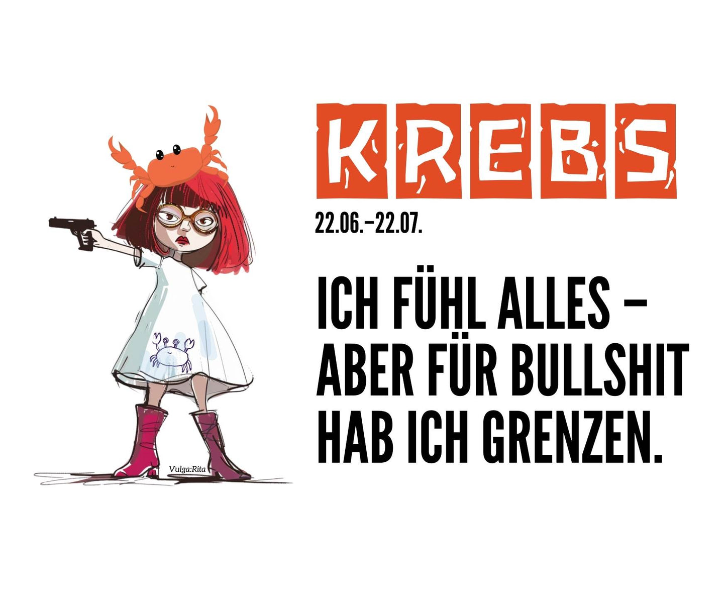 Rita Sternzeichen Tasse – Krebs (22.06.–22.07.)