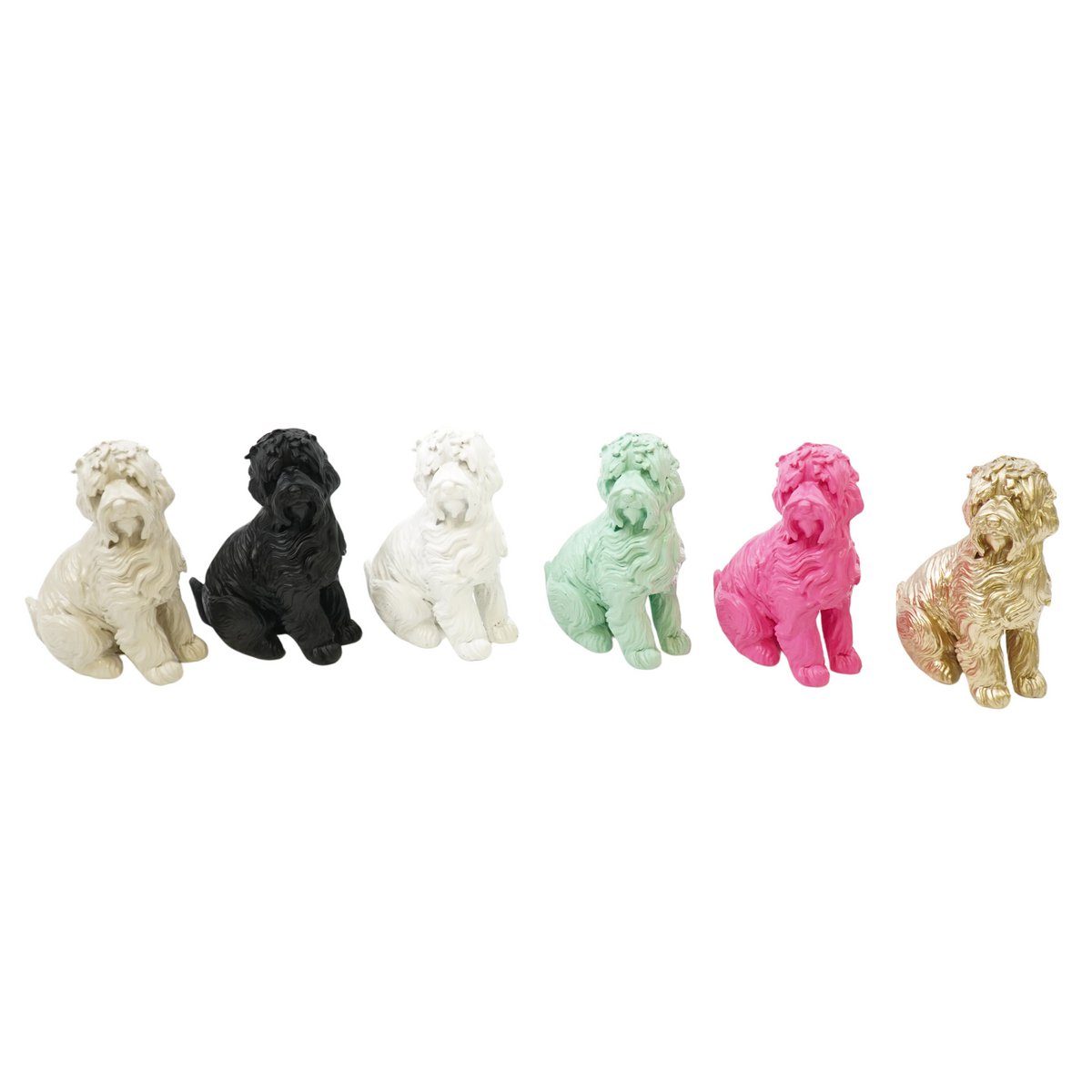 Labradoodle „CutieDog“ – Polyresin Figur – Pink – 9 cm