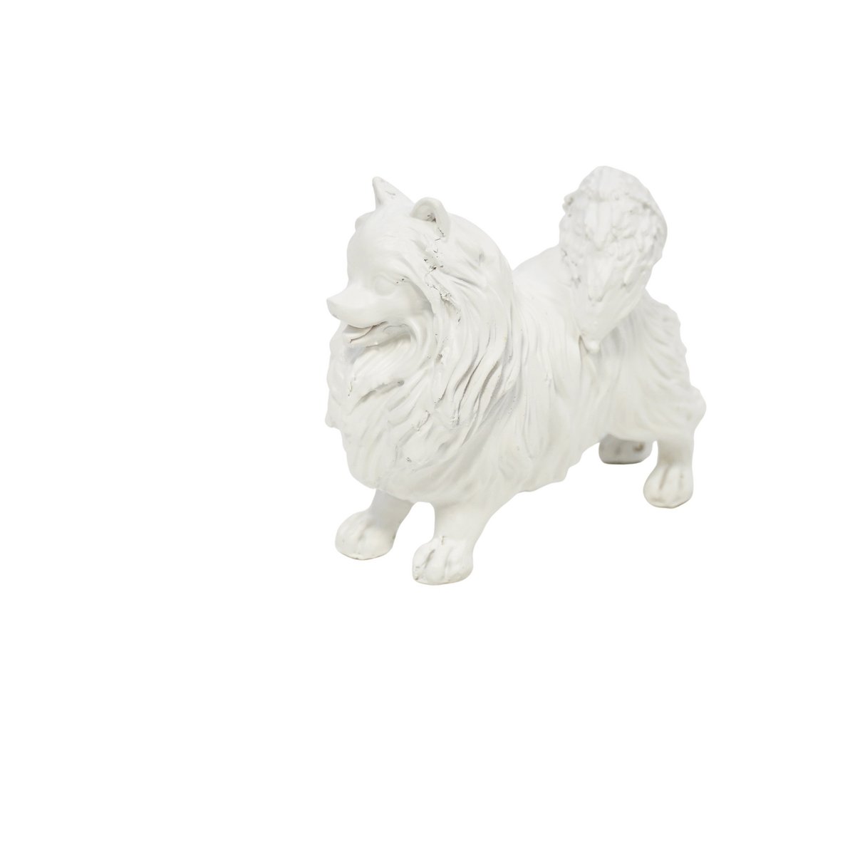 Zwergspitz „Snowball“ – Dekofigur – Weiß – 10,5x5x9cm