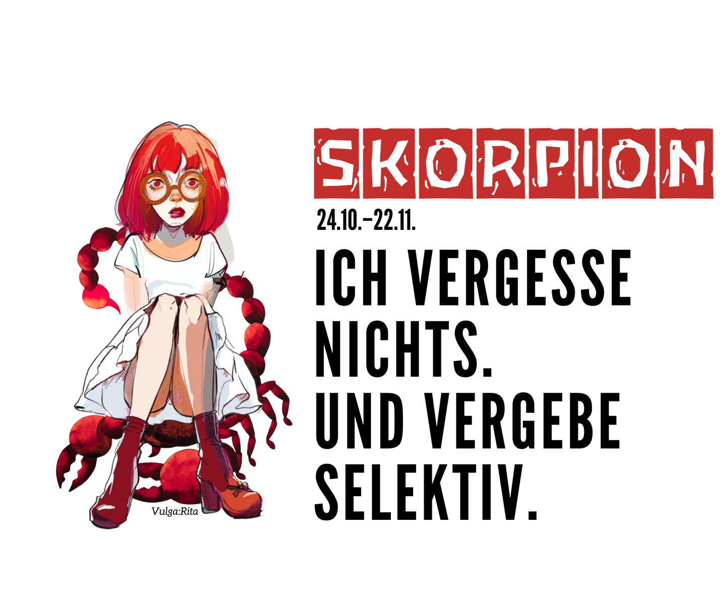 Rita Sternzeichen Tasse – Skorpion (24.10.–22.11.)