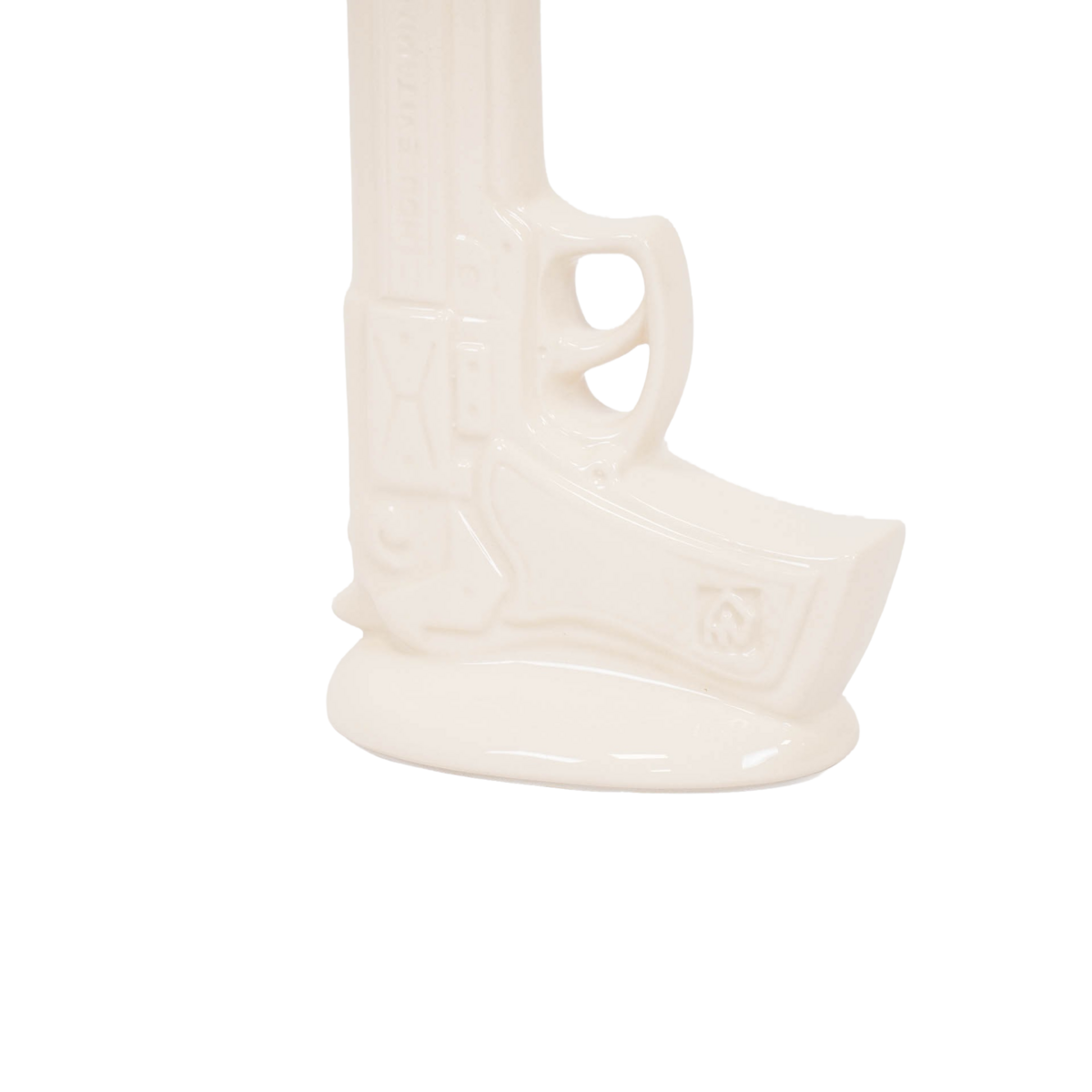 Vase - die weiße Waffe - Keramik - Weiß - 15x9x23cm