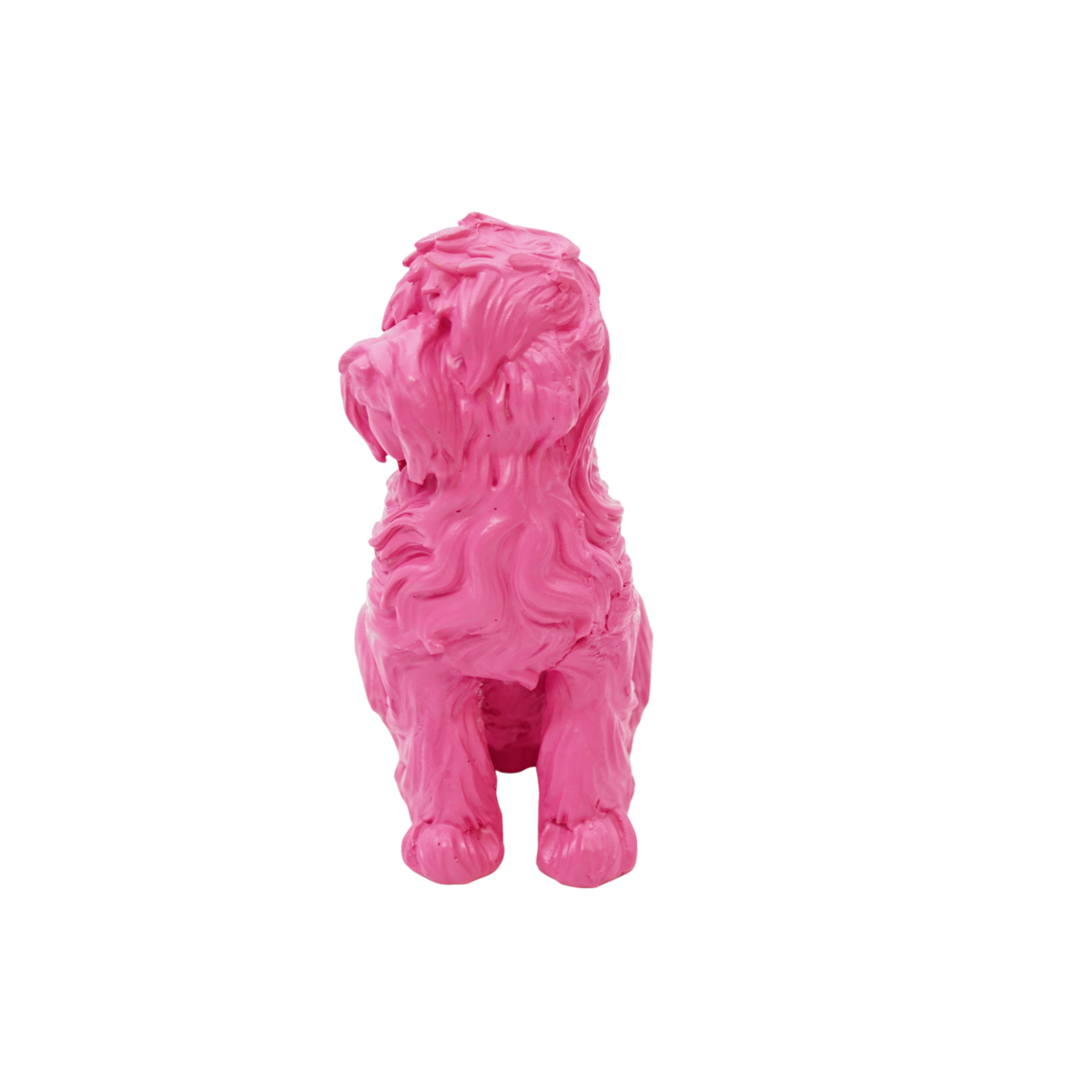 Labradoodle „CutieDog“ – Polyresin Figur – Pink – 9 cm