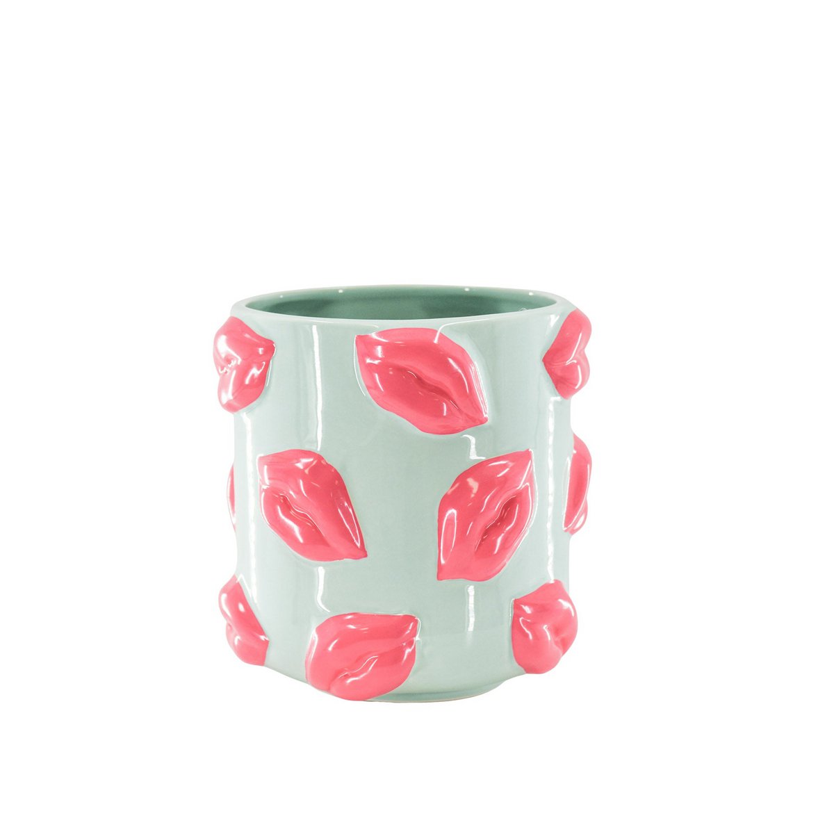 Topf „Kisses“ – frech bepflanzt. wild verknallt. knutschbereit - 17,5x17,5x17,5cm