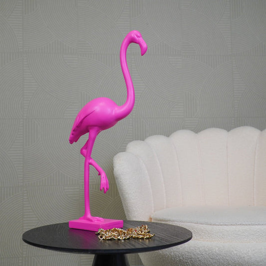 „DramaQueen Flamingo“ – Rosa Figur – Polyresin – 39 cm hoch