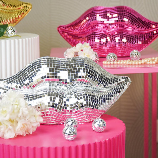 „Disco Lips – Pink“ – knall. kuss. kompromisslos - 29x10x13,5 cm