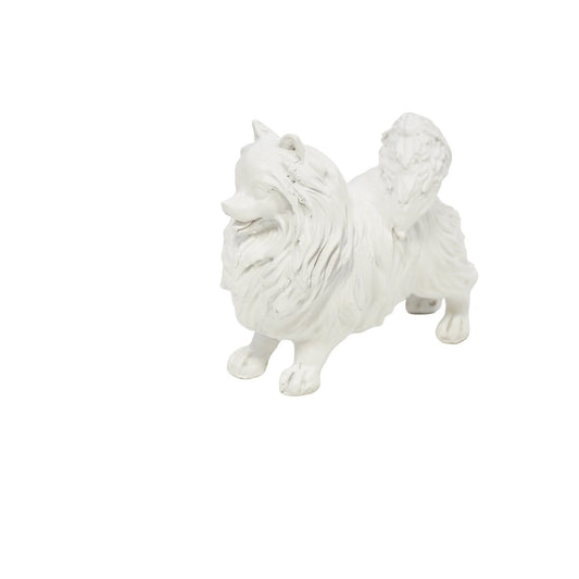 Zwergspitz „Snowball“ – Dekofigur – Weiß – 10,5x5x9cm