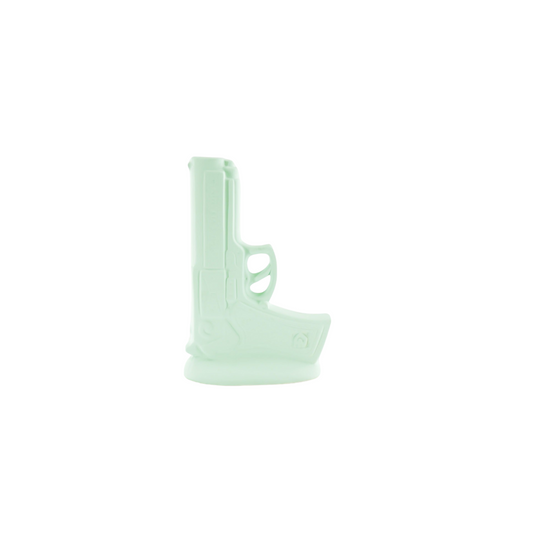 Vase – die mintgrüne Pistole – Keramik  – 15×9×23 cm