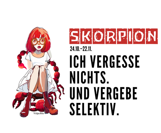 Rita Sternzeichen Tasse – Skorpion (24.10.–22.11.)