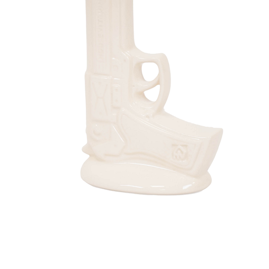 Vase - die weiße Waffe - Keramik - Weiß - 15x9x23cm