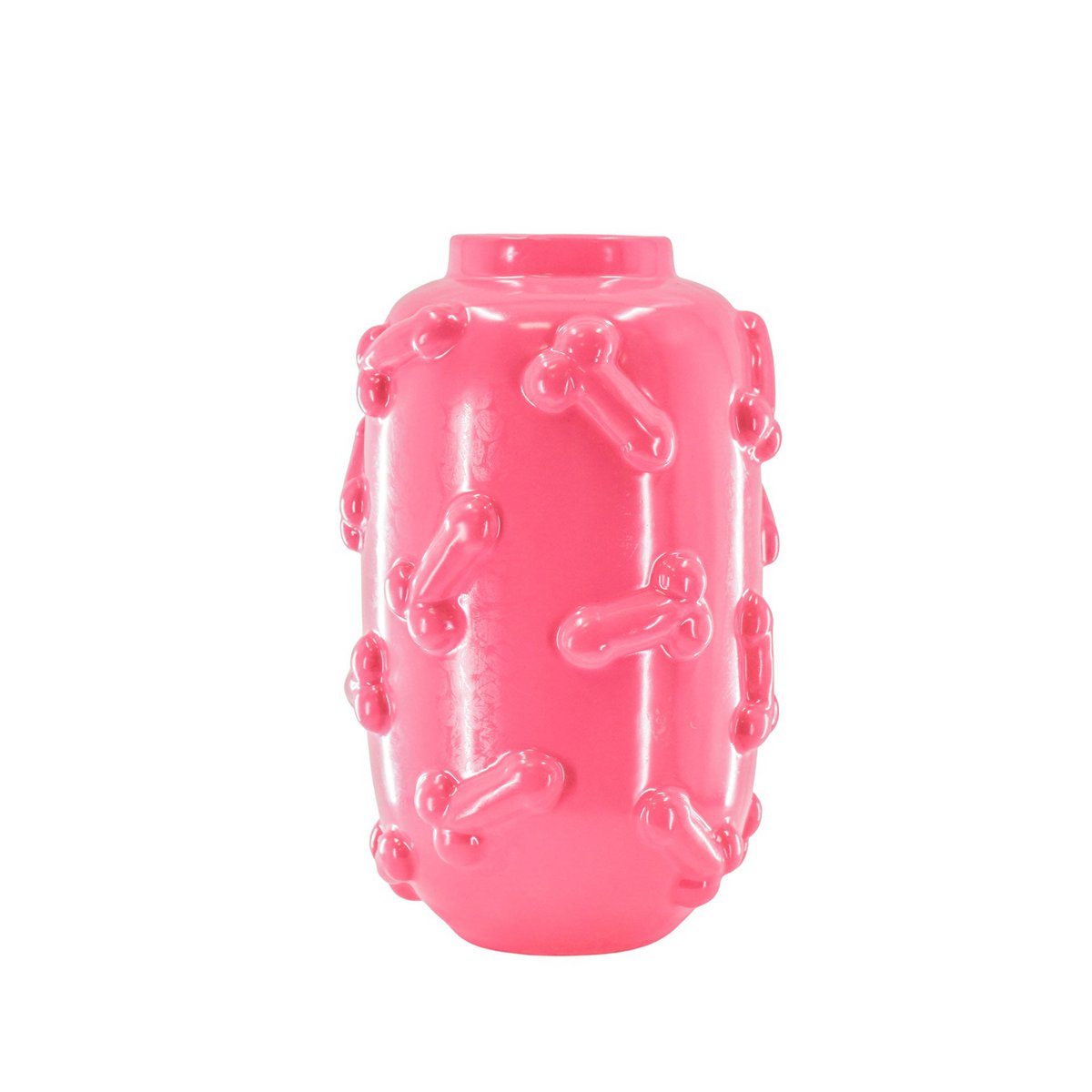 Vase „DekoKanone XL“ – Phallusform – Keramik – Rosa – 17×17×27 cm