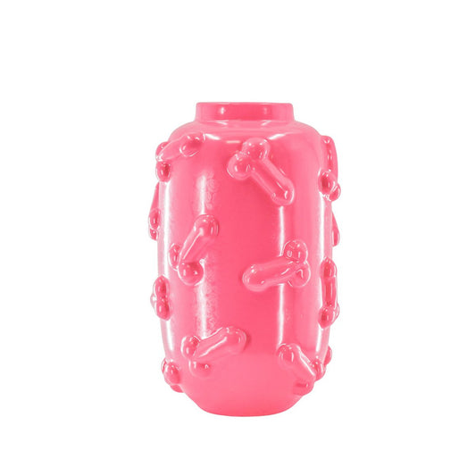 Vase „DekoKanone XL“ – Phallusform – Keramik – Rosa – 17×17×27 cm