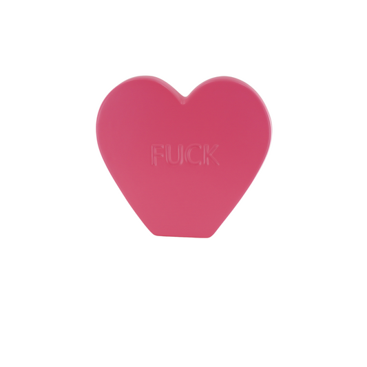 „Candy Heart – FUCK“ – Neon Pink – süß. rotzig. kompromisslos. - 20x4x18,5cm