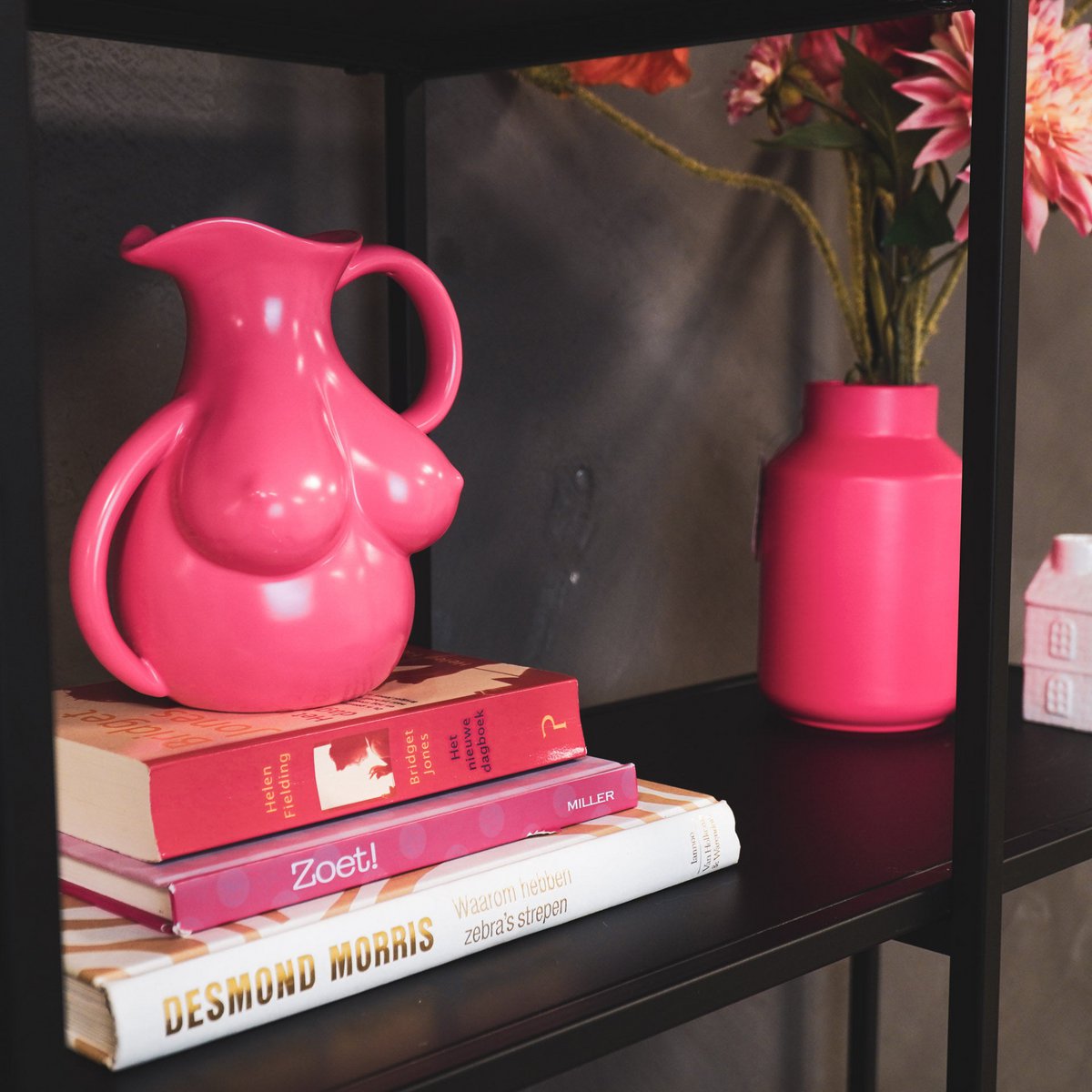Vase „BoobCruise“ – Brustkrug – Keramik – Pink – 6,5×11×18 cm