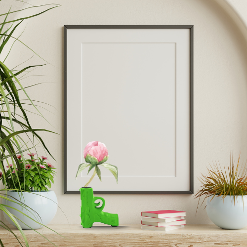 Kerzenhalter „GreenBang“ – Pistolenform – Keramik – Neongrün – 12×5×12 cm